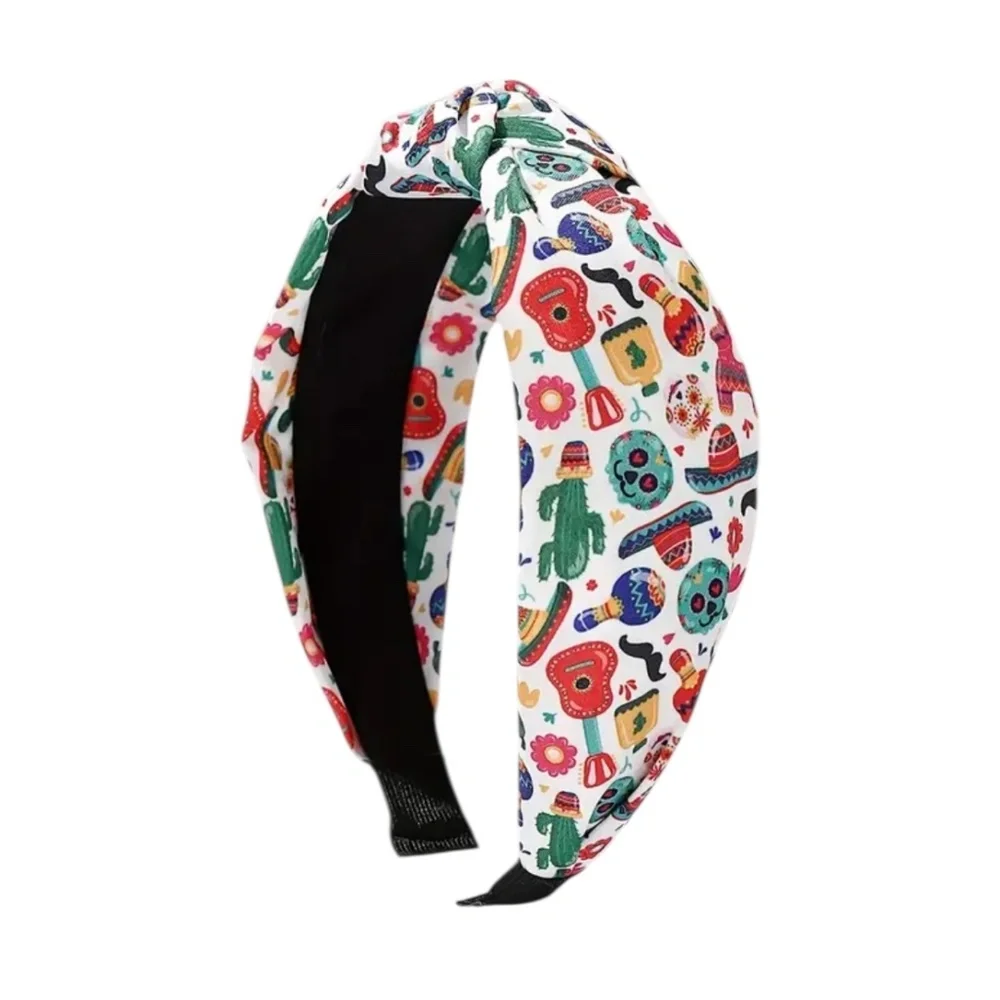 💖 3/$30  💖 White Hispanic Cultural Print Headband